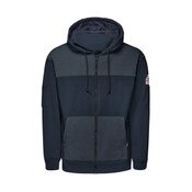 Bulwark FR Full Zip Hoodie with Face Mask in Navy